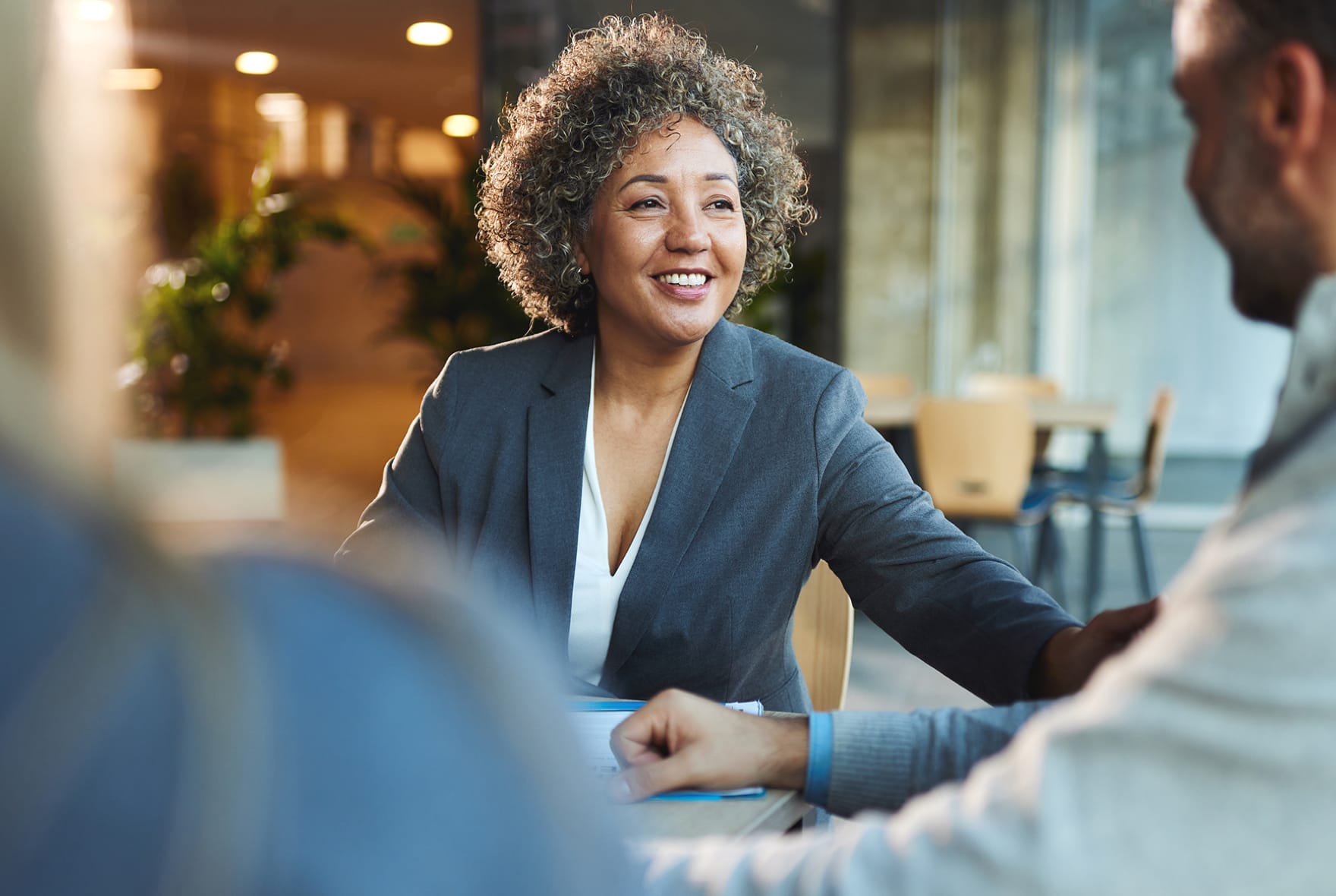 A picture of a business women